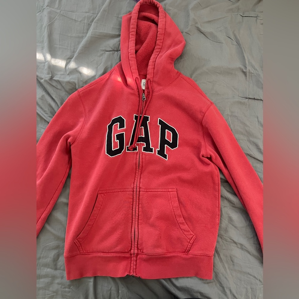 Red GAP Zip Up Hoodie